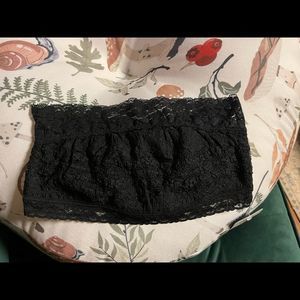 Free People Lace Bandeau in Black size XS